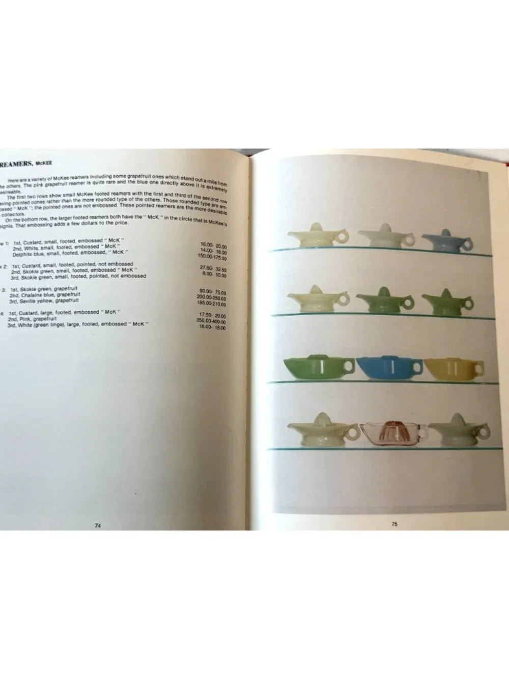 Kitchen Glassware Of The Depression Years By Gene Florence Hardcover Vintage 198